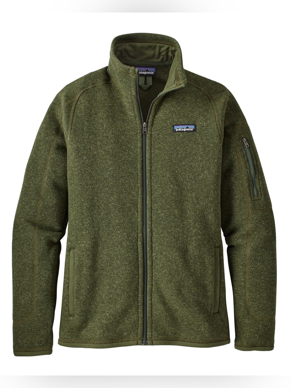 Patagonia W’s Better Sweater Fleece Full Zip Jacket, Color ‘Nomad Green’, Large